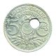 Monnaie Fautée - 10 Centimes Lindauer 1935 - trou décalé - TTB+