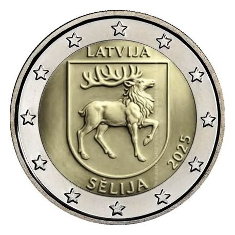2€ Lettonie 2025 - region de Sélija