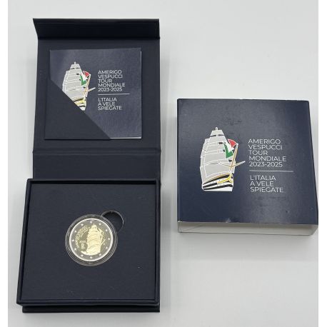 2€ Italie 2025 - Tour du monde du navire-école Amerigo Vespucci - Belle épreuve