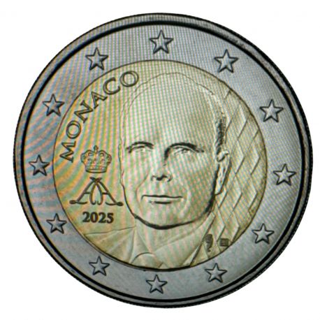 Monaco - 2 Euro 2025 - Prince Albert II
