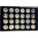 Coffret 24 Médailles - L'Histoire de France - en argent - 40mm