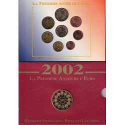 France - Coffret Brillant Universel France 2002 - La première année de l'euro