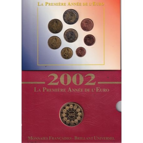 France - Coffret Brillant Universel France 2002 - La première année de l'euro