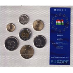 Hongrie - Plaquette 7 monnaies 
