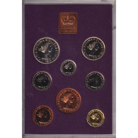 Angleterre - Coffret 8 monnaies - 1970 - FDC