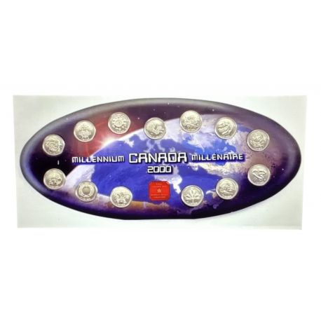 Canada - Série 13 monnaies - Série Millenium 2000 - UNC