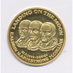 Médaille - Atterrissage sur la lune - Or 17g - FDC
