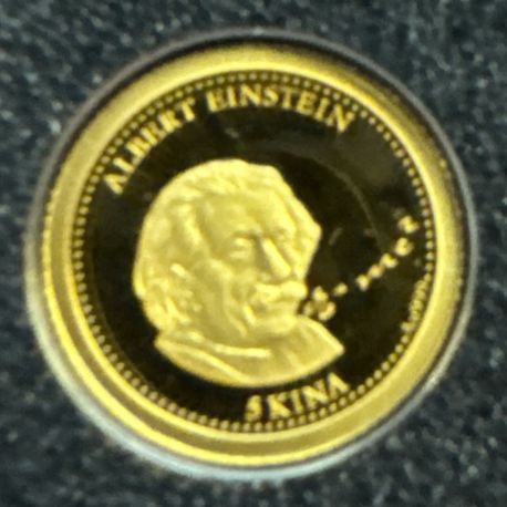 Papua new guinea - 5 Kina 2013 - Albert Einstein - Or 0,5g 0,585 - FDC
