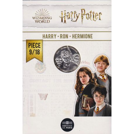 10 Euro 2021 - N°9 - Harry Ron et hermione - argent