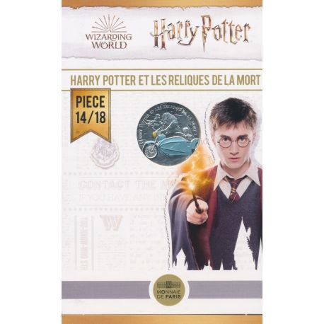 10 Euro Harry Potter 2021 - Harry Potter et les reliques de la mort 1 - N°14 - argent - Harry et Hagrid