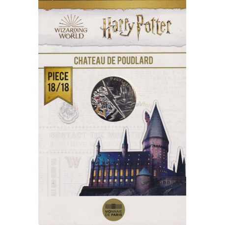 10 Euro 2021 - N°18 - Harry potter et le Chateau de Poudlard - argent