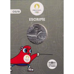 10 Euro 2023 - escrime - N°5/18 - JO Paris 2024 - argent