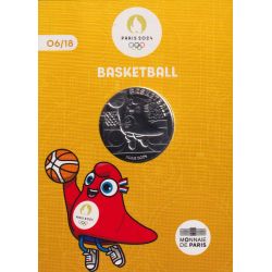 10 Euro 2023 - basketball - N°6/18 - JO Paris 2024 - argent