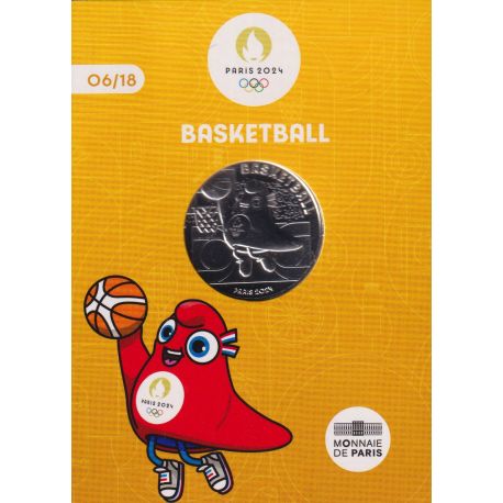 10 Euro 2023 - basketball - N°6/18 - JO Paris 2024 - argent