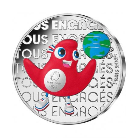 50 Euro 2023 - tous engagés - N°2/4 - JO Paris 2024 - argent