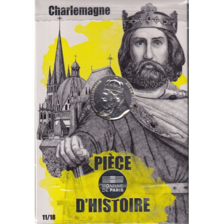 10 Euro 2019 - Pièce d'histoire - Charlemagne - N°11/18 - argent