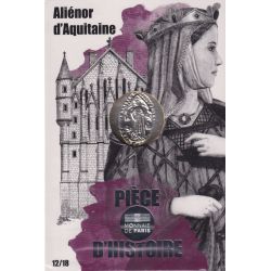 10 Euro 2019 - Pièce d'histoire - Aliénor d'aquitaine - N°12/18 - argent