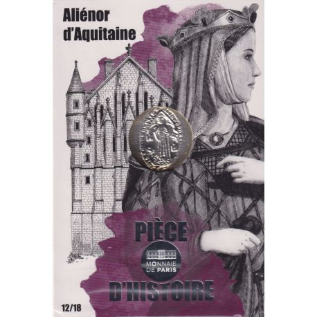 10 Euro 2019 - Pièce d'histoire - Aliénor d'aquitaine - N°12/18 - argent