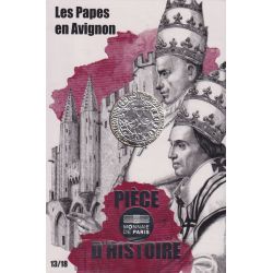 10 Euro 2019 - Pièce d'histoire - Les papes d'avignon - N°13/18 - argent