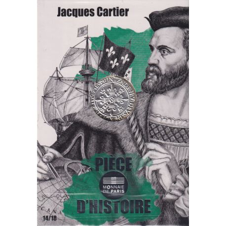 10 Euro 2019 - Pièce d'histoire - Jacques Cartier - N°14/18 - argent