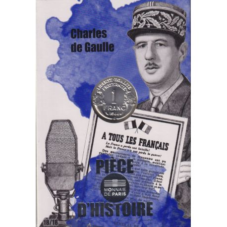 10 Euro 2019 - Pièce d'histoire - Charles De Gaulle - N°18/18 - argent
