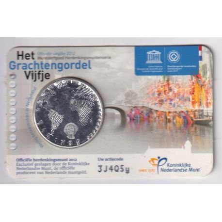 Pays-Bas - 5 Euro 2012 - Les canaux d'Amsterdam - argent
