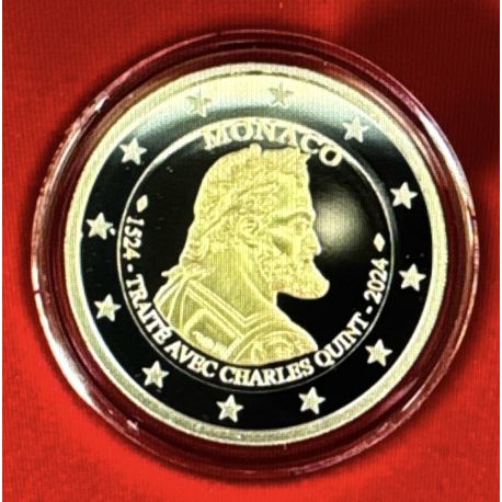 Monaco - 2 Euro 2024 - Traité avec Charles Quint - Belle épreuve