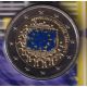 2€ France 2015 - 30ème anniversaire du drapeau européen - Brillant universel