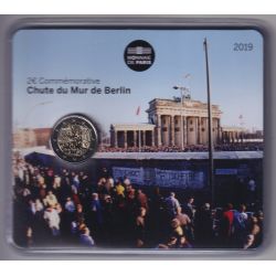 2 Euro France 2019 - 30ème anniversaire de la chute du mur de Berlin - brillant universel