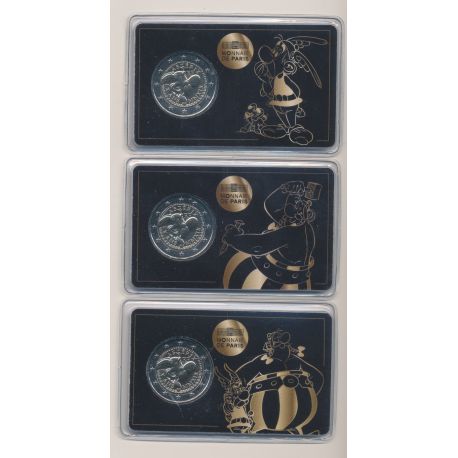 2 Euro 2019 - Lot 3 coincard Asterix - Brillant universel