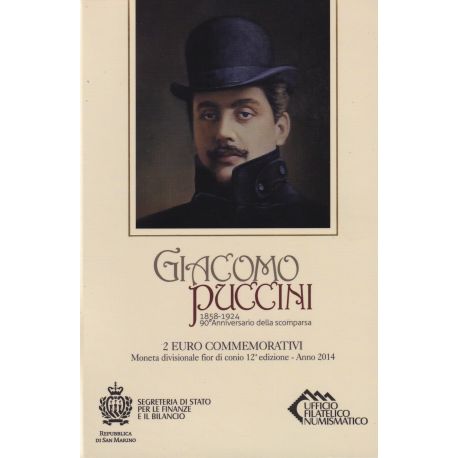 St marin - 2 Euro 2014 - Giacomo Puccini