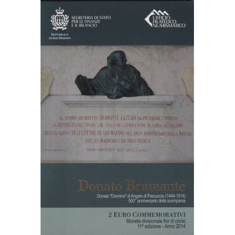 St marin - 2 Euro 2014 - Donato Bramante