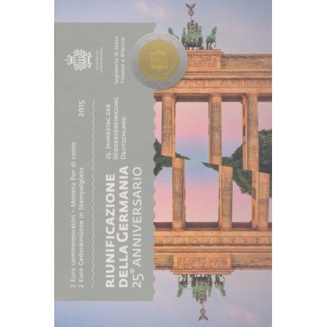 St marin - 2 Euro - 2015 - 25e réunification de l'Allemagne