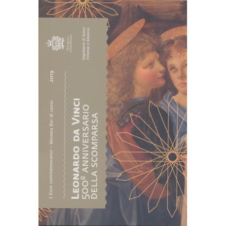 St marin - 2 Euro - 2019 - Léonard de vinci