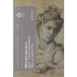 St marin - 2 Euro 2025 - 550e anniversaire de la naissance de Michel-Ange