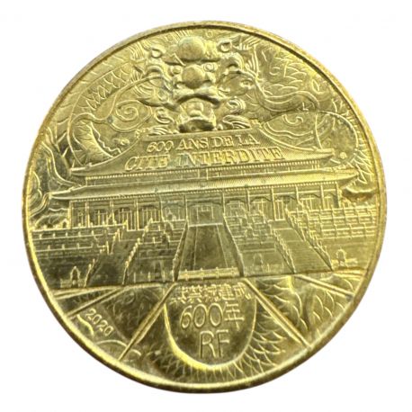 1/4 euro 2020 - 600 ans cité interdite - cupro nickel 