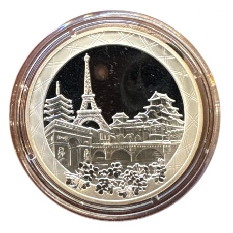 1,5 Euro 2008 - Relations diplomatiques France-Japon - argent Belle Epreuve