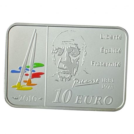 10 Euro 2010 - Pablo Picasso - argent Belle épreuve