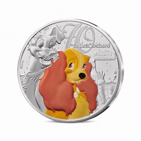 10 Euro 2025 - La belle et le clochard - Disney - argent Brillant universel