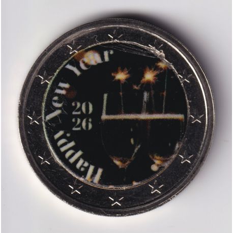 2 Euro couleur - Happy new year 2026 - N°4