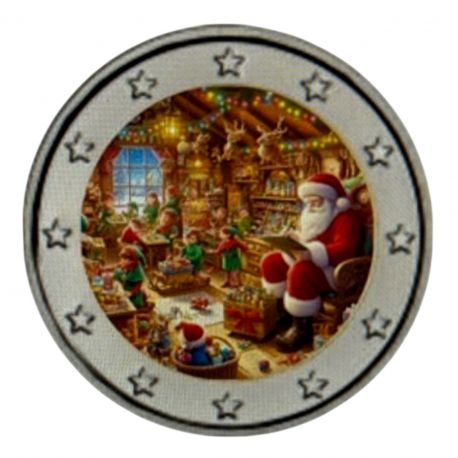 2 Euro couleur - Noel - N°1