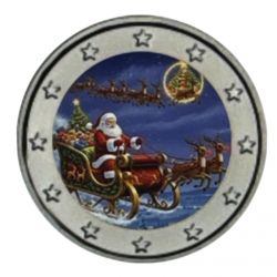 2 Euro couleur - Noel - N°4