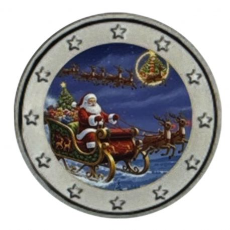 2 Euro couleur - Noel - N°4