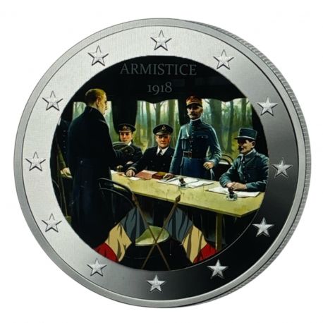 2 Euro couleur - Armistice - 11 novembre 1918