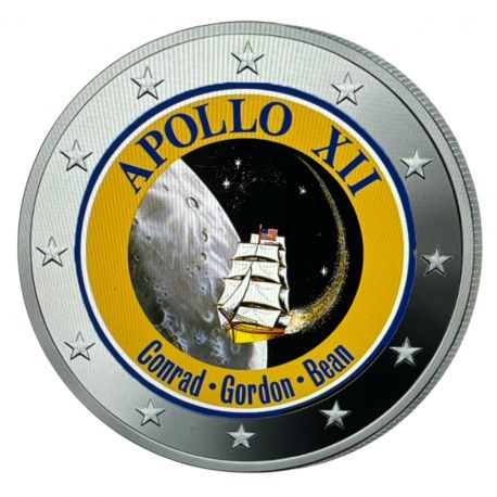2 Euro couleur - Mission Apollo XII