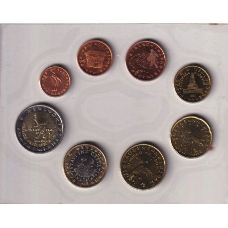 Slovénie - 1 Cent à 2 Euro - 2007 - Série 8 pièces 