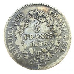 5 Francs Union et Force - AN 6/5 K Bordeaux - B/TB