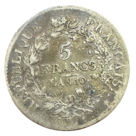 5 Francs Union et Force - AN 10 L Bayonne - B/TB