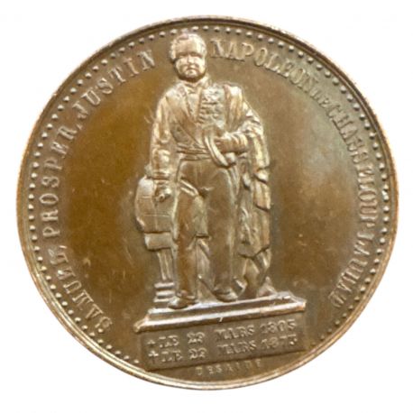 Médaille - Samuel prosper napoléon de chasseloup laubat - Marennes charentes inférieure - cuivre - 29mm - SUP