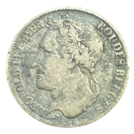 Belgique - 1 Franc 1835 - Léopold 1er - argent - TB